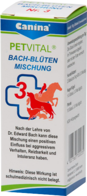 PETVITAL Bachbl�ten Nr.3 Globuli vet. 10 g von Canina pharma GmbH