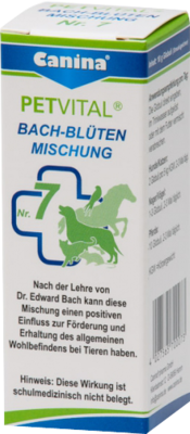 PETVITAL Bachbl�ten Nr.7 Globuli vet. 10 g von Canina pharma GmbH