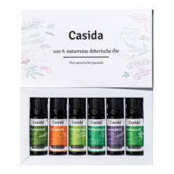 ÄTHERISCHE Öle Set Naturrein Top 6 Aromatherapie 60 ml von Casida GmbH