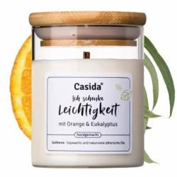 DUFTKERZE Leichtigkeit Orange & Eukalyptus Sojawa. 150 g von Casida GmbH