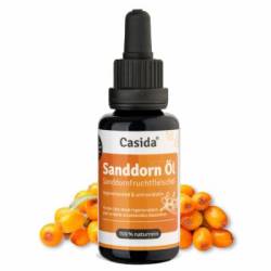 SANDDORNÖL Sanddornfruchtfleischöl naturrein äth. 30 ml von Casida GmbH