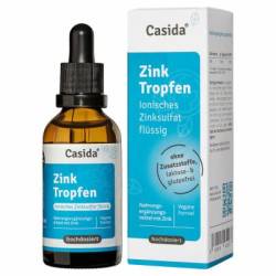 ZINK TROPFEN ionisches Zinksulfat flüssig 50 ml von Casida GmbH