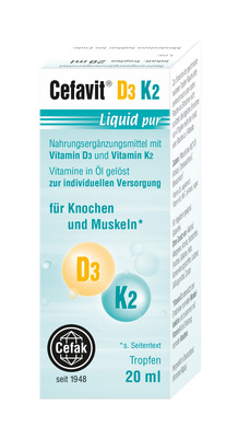 CEFAVIT D3 K2 Liquid pur Tropfen zum Einnehmen 20 ml von Cefak KG