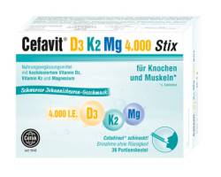 CEFAVIT D3 K2 Mg 4.000 I.E. Stix Granulat 93,7 g von Cefak KG