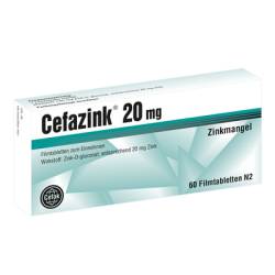 CEFAZINK 20 mg Filmtabletten 60 St von Cefak KG