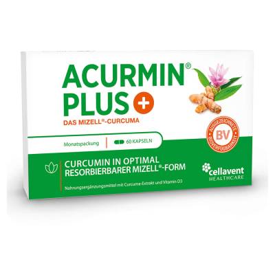 "Acurmin Plus Das Mizell-Curcuma Weichkapseln 60 Stück" von "Cellavent Healthcare GmbH"