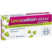 Levocetirizin Hexal bei Allergien 5 mg Filmtabletten von Cetirizin HEXAL