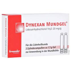"DYNEXAN Mundgel Zylinderampullen 2x1.7 Gramm" von "Chemische Fabrik Kreussler & Co. GmbH"