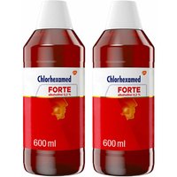 Chlorhexamed Forte alkoholfrei 0,2 %, Mundspülung, Mundwasser antibakteriell, 2 x 600 ml - Jetzt 10% mit dem Code chlorhexamed10 sparen* von Chlorhexamed