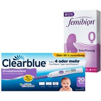 Clearblue Ovulationstest fortschrittlich & digital + Femibion 0 Babyplanung von Clearblue