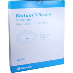 BIATAIN Silicone Schaumverb.Multishape 14x19,5 cm 5 St Verband von Coloplast GmbH