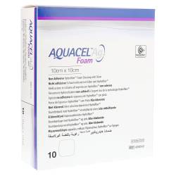 "AQUACEL Ag Foam nicht adhäsiv 10x10 cm Verband 10 Stück" von "ConvaTec (Germany) GmbH"