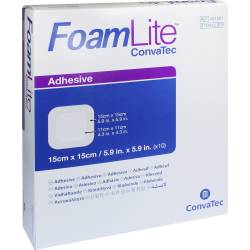 FOAM LITE ConvaTec adhäsiv PU-Schaumverb.15x15 cm 10 St Verband von Convatec (Germany) GmbH