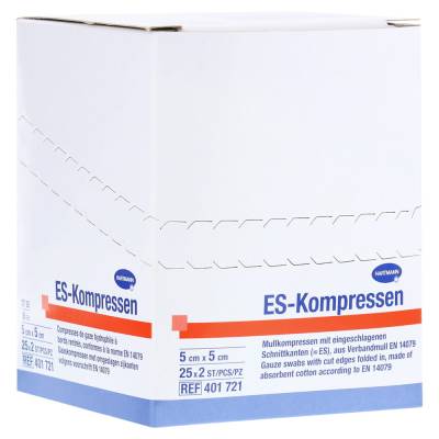 ES-KOMPRESSEN steril 5x5 cm 8fach CPC 25 X 2 St Kompressen von C P C medical GmbH & Co. KG