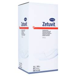 ZETUVIT Saugkompressen steril 10x20 cm CPC 25 St Kompressen von C P C medical GmbH & Co. KG