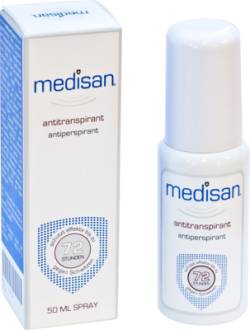 MEDISAN Plus Antitranspirant Deo Spray 50 ml von Curaskin Medikosmetik