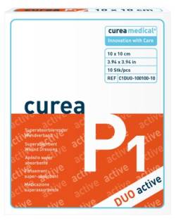 CUREA P1 duo active superabs.Wundaufl.10x10 cm von Curea Medical GmbH