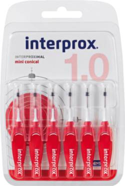 INTERPROX reg miniconical rot Interdentalb.Blis. 6 St von DENTAID GmbH