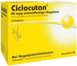 CICLOCUTAN 80 mg/g wirkstoffhaltiger Nagellack 3 g von DERMAPHARM AG