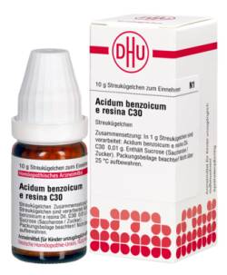 ACIDUM BENZOICUM E Resina C 30 Globuli 10 g von DHU-Arzneimittel GmbH & Co. KG