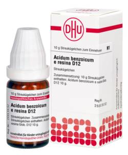 ACIDUM BENZOICUM E Resina D 12 Globuli 10 g von DHU-Arzneimittel GmbH & Co. KG