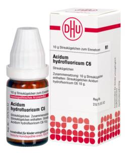 ACIDUM HYDROFLUORICUM C 6 Globuli 10 g von DHU-Arzneimittel GmbH & Co. KG