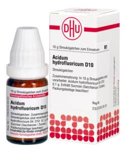 ACIDUM HYDROFLUORICUM D 10 Globuli 10 g von DHU-Arzneimittel GmbH & Co. KG