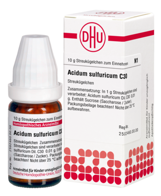 ACIDUM SULFURICUM C 30 Globuli 10 g von DHU-Arzneimittel GmbH & Co. KG