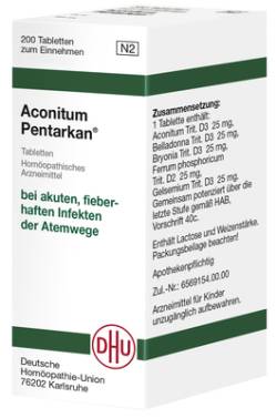 ACONITUM PENTARKAN Tabletten 200 St von DHU-Arzneimittel GmbH & Co. KG