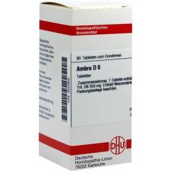 AMBRA D 6 Tabletten 80 St von DHU-Arzneimittel GmbH & Co. KG
