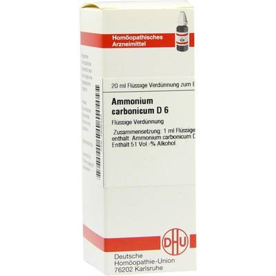 AMMONIUM CARBONICUM D 6 Dilution 20 ml von DHU-Arzneimittel GmbH & Co. KG
