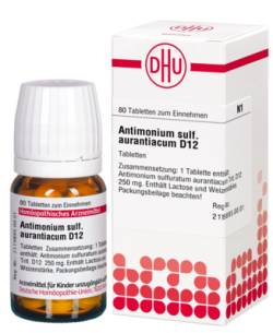 ANTIMONIUM SULFURATUM aurantiacum D 12 Tabletten 80 St von DHU-Arzneimittel GmbH & Co. KG