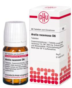 ARALIA RACEMOSA D 6 Tabletten 80 St von DHU-Arzneimittel GmbH & Co. KG