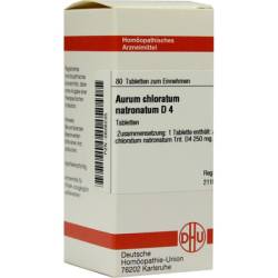 AURUM CHLORATUM NATRONATUM D 4 Tabletten 80 St von DHU-Arzneimittel GmbH & Co. KG