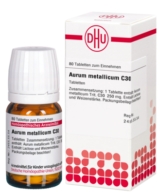 AURUM METALLICUM C 30 Tabletten 80 St von DHU-Arzneimittel GmbH & Co. KG