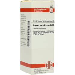 AURUM METALLICUM D 30 Dilution 20 ml von DHU-Arzneimittel GmbH & Co. KG