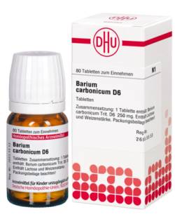 BARIUM CARBONICUM D 6 Tabletten 80 St von DHU-Arzneimittel GmbH & Co. KG