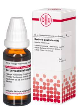 BERBERIS AQUIFOLIUM D 3 Dilution 20 ml von DHU-Arzneimittel GmbH & Co. KG