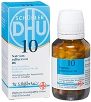 BIOCHEMIE DHU 10 Natrium sulfuricum D 6 Tabletten 80 St von DHU-Arzneimittel GmbH & Co. KG