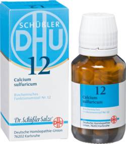 BIOCHEMIE DHU 12 Calcium sulfuricum D 3 Tabletten 200 St von DHU-Arzneimittel GmbH & Co. KG