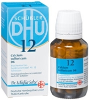 BIOCHEMIE DHU 12 Calcium sulfuricum D 6 Tabletten 80 St von DHU-Arzneimittel GmbH & Co. KG