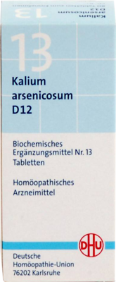 BIOCHEMIE DHU 13 Kalium arsenicosum D 12 Tabletten 80 St von DHU-Arzneimittel GmbH & Co. KG