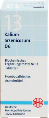BIOCHEMIE DHU 13 Kalium arsenicosum D 6 Tabletten 80 St von DHU-Arzneimittel GmbH & Co. KG
