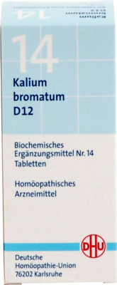 BIOCHEMIE DHU 14 Kalium bromatum D 12 Tabletten 80 St von DHU-Arzneimittel GmbH & Co. KG