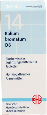 BIOCHEMIE DHU 14 Kalium bromatum D 6 Tabletten 80 St von DHU-Arzneimittel GmbH & Co. KG