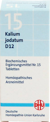 BIOCHEMIE DHU 15 Kalium jodatum D 12 Tabletten 80 St von DHU-Arzneimittel GmbH & Co. KG