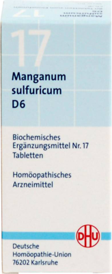 BIOCHEMIE DHU 17 Manganum sulfuricum D 6 Tabletten 80 St von DHU-Arzneimittel GmbH & Co. KG