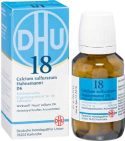 BIOCHEMIE DHU 18 Calcium sulfuratum D 6 Tabletten 200 St von DHU-Arzneimittel GmbH & Co. KG