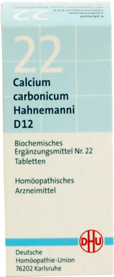 BIOCHEMIE DHU 22 Calcium carbonicum D 12 Tabletten 80 St von DHU-Arzneimittel GmbH & Co. KG