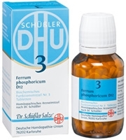 BIOCHEMIE DHU 3 Ferrum phosphoricum D 12 Tabletten 80 St von DHU-Arzneimittel GmbH & Co. KG